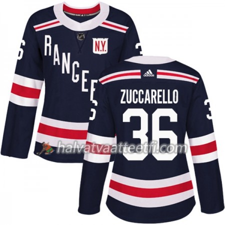 Naisten NHL New York Rangers Pelipaita Mats Zuccarello 36 Adidas 2017-2018 Navy Blue 2018 Winter Classic Authentic